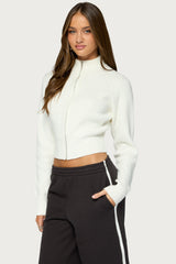 Feela Ribbed Knit Cardigan