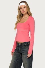 Madina Long Sleeve Babydoll Top