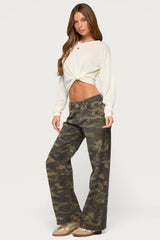 Naely Long Sleeve V Neck Top