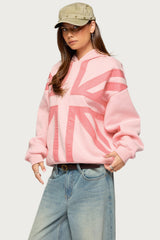 Union Jack Oversized Hoodie