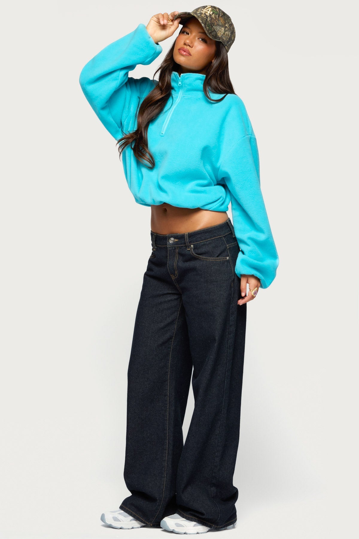 Lasha Oversized Sherpa Sweatshirt
