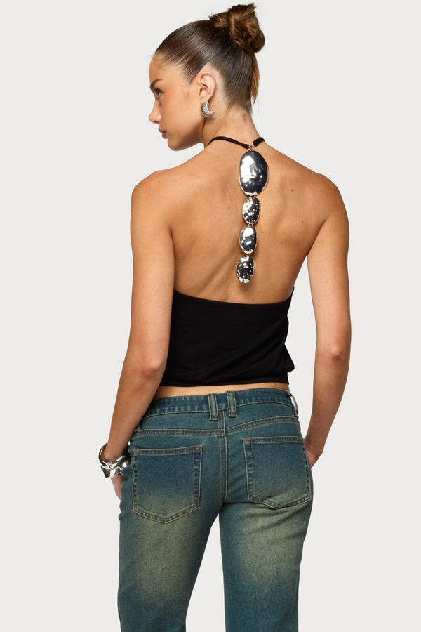 Ali Cascasding Metal Pendant Backless Top view 1