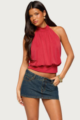 Laeva Backless Halter Top