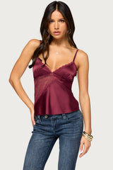 Julliet Lacey Satin Effect Top