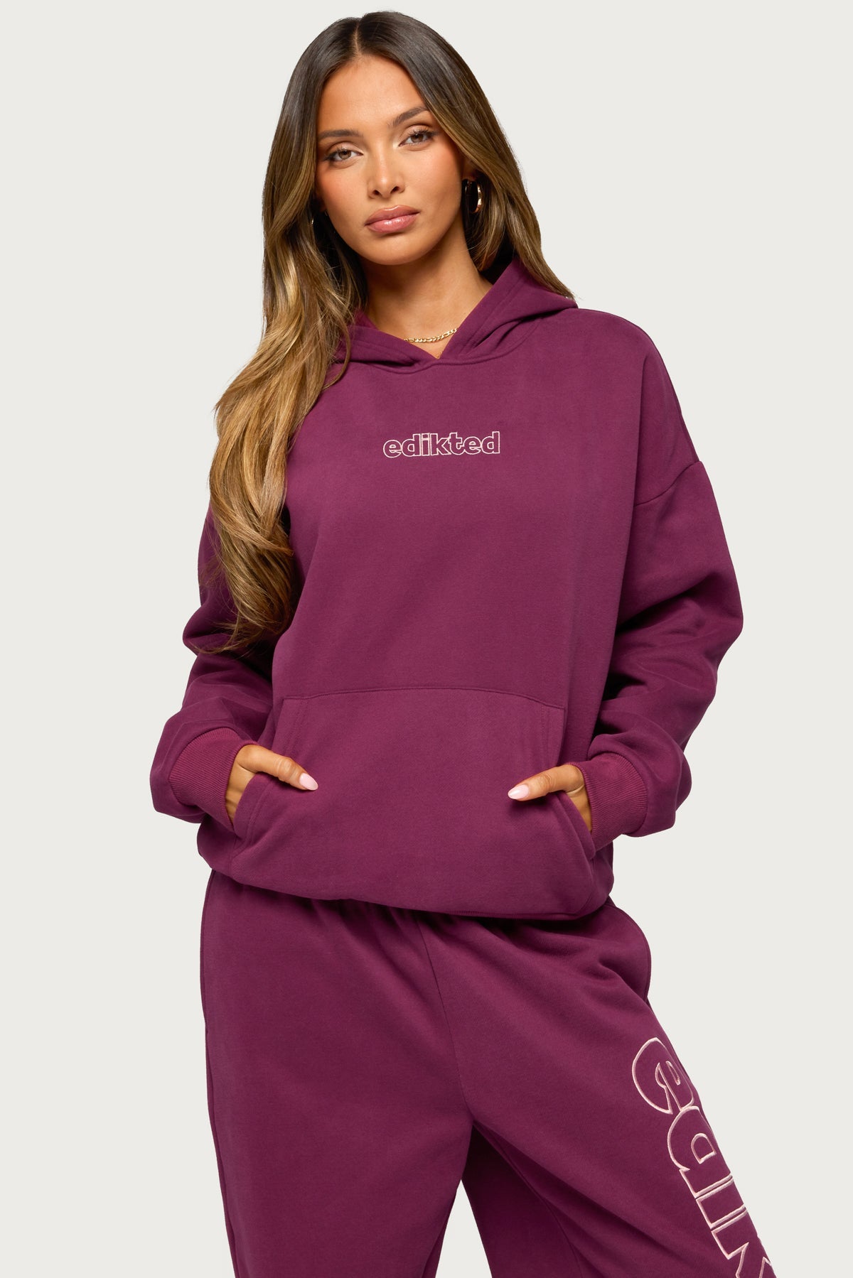 Living Edikted Embroidered Hoodie
