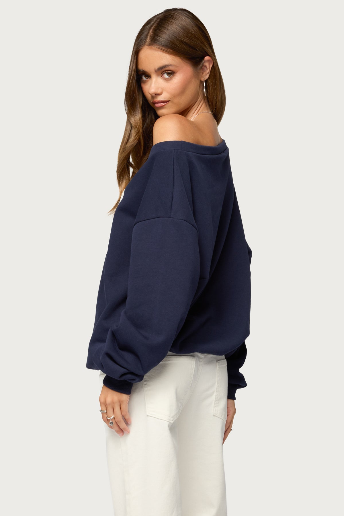 80 Girl Off Shoulder Sweatshirt