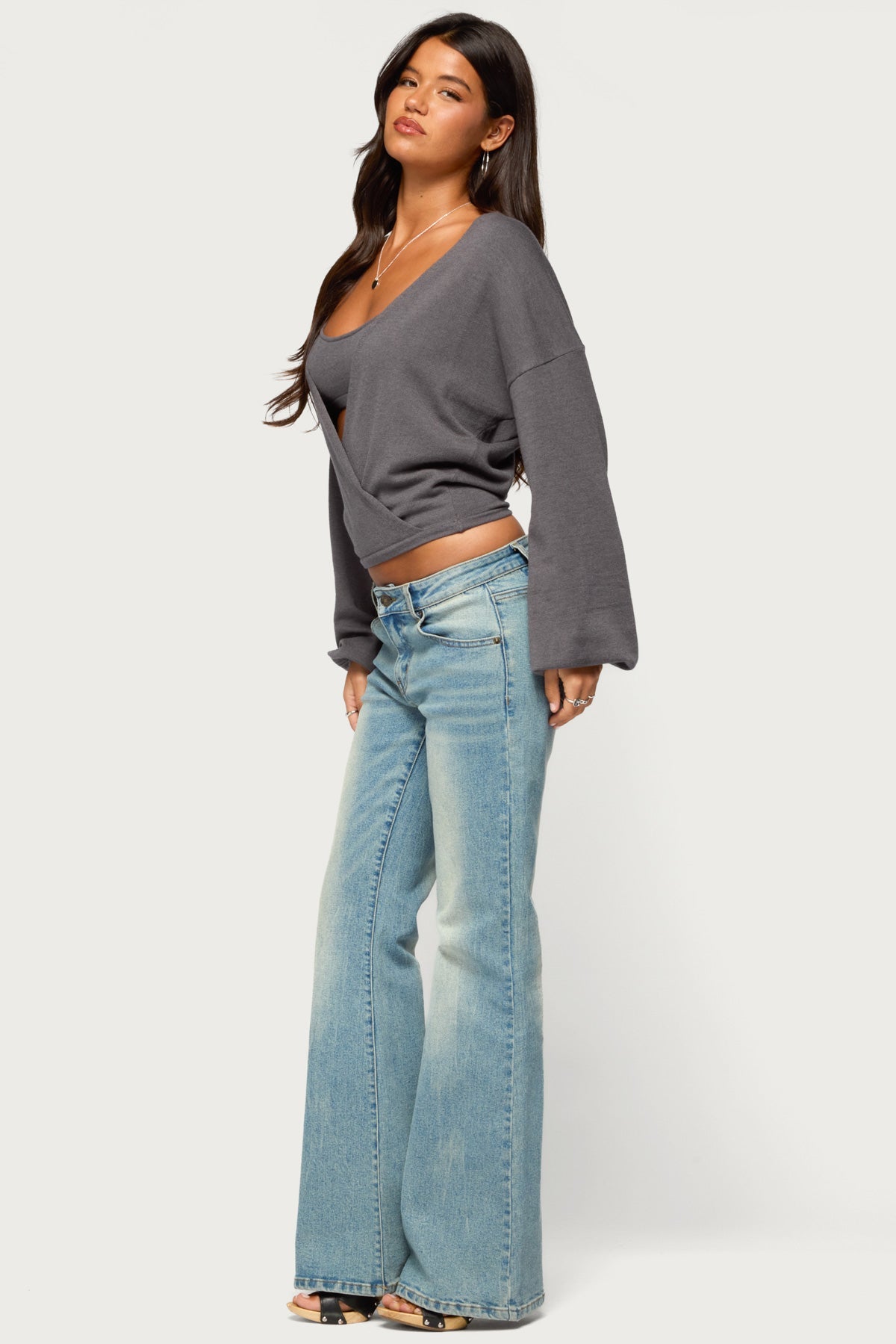 Kyree Two Piece Knit Wrap Top