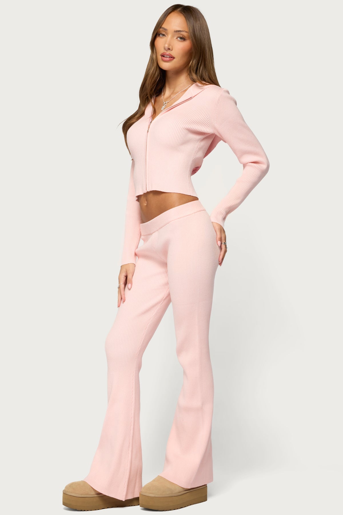 Ethie Knit Angel Zip Up Hoodie