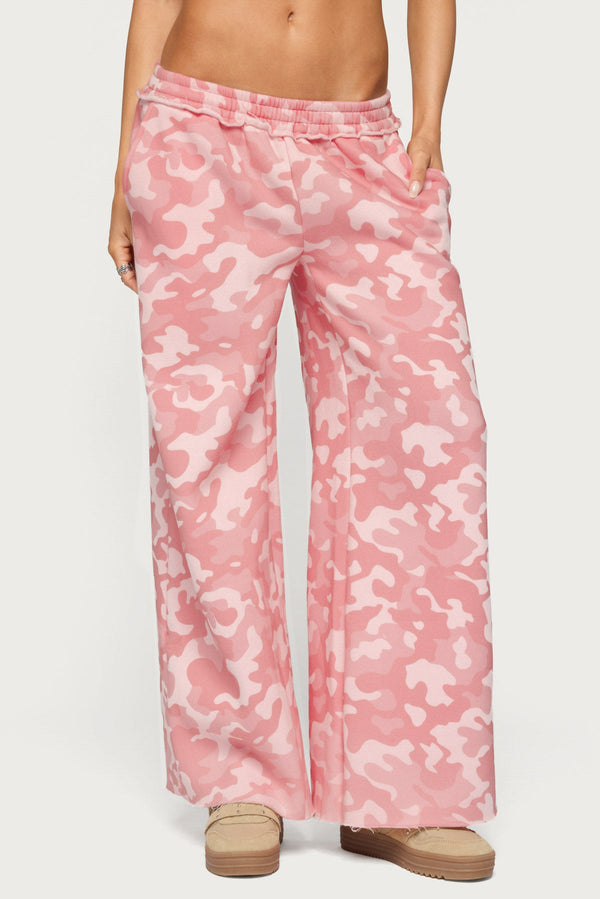 Adelyn Camo Wide Leg Joggers