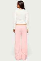 Halka Lacey Long Sleeve V Neck Top