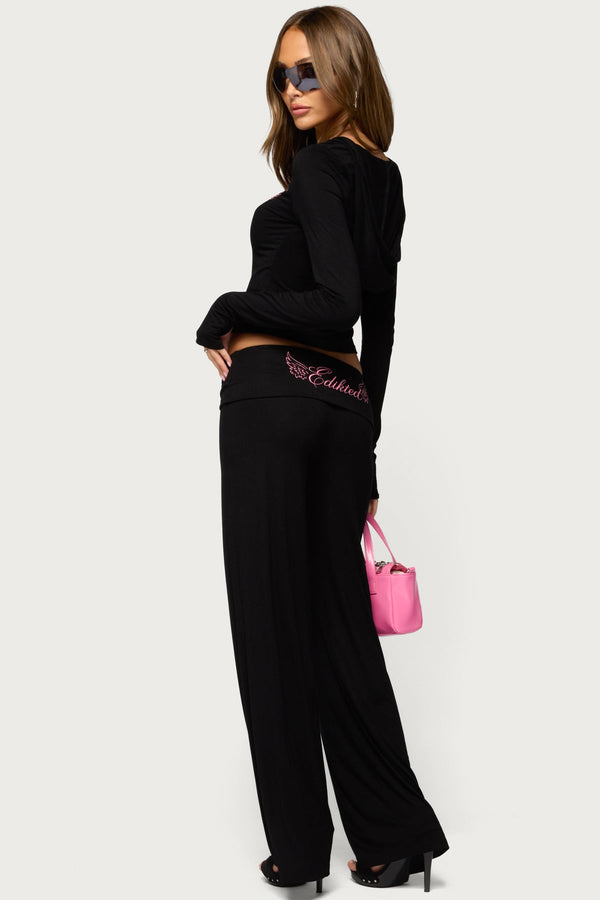 Fully Edikted Angel Foldover Trousers view 1