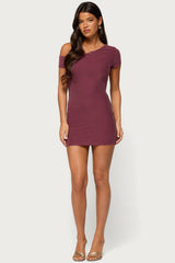Aruna Off Shoulder Lacey Mini Dress