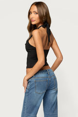 Doreen Lacey Halter Top