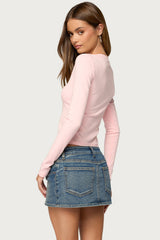 Edikted Princess Long Sleeve Top