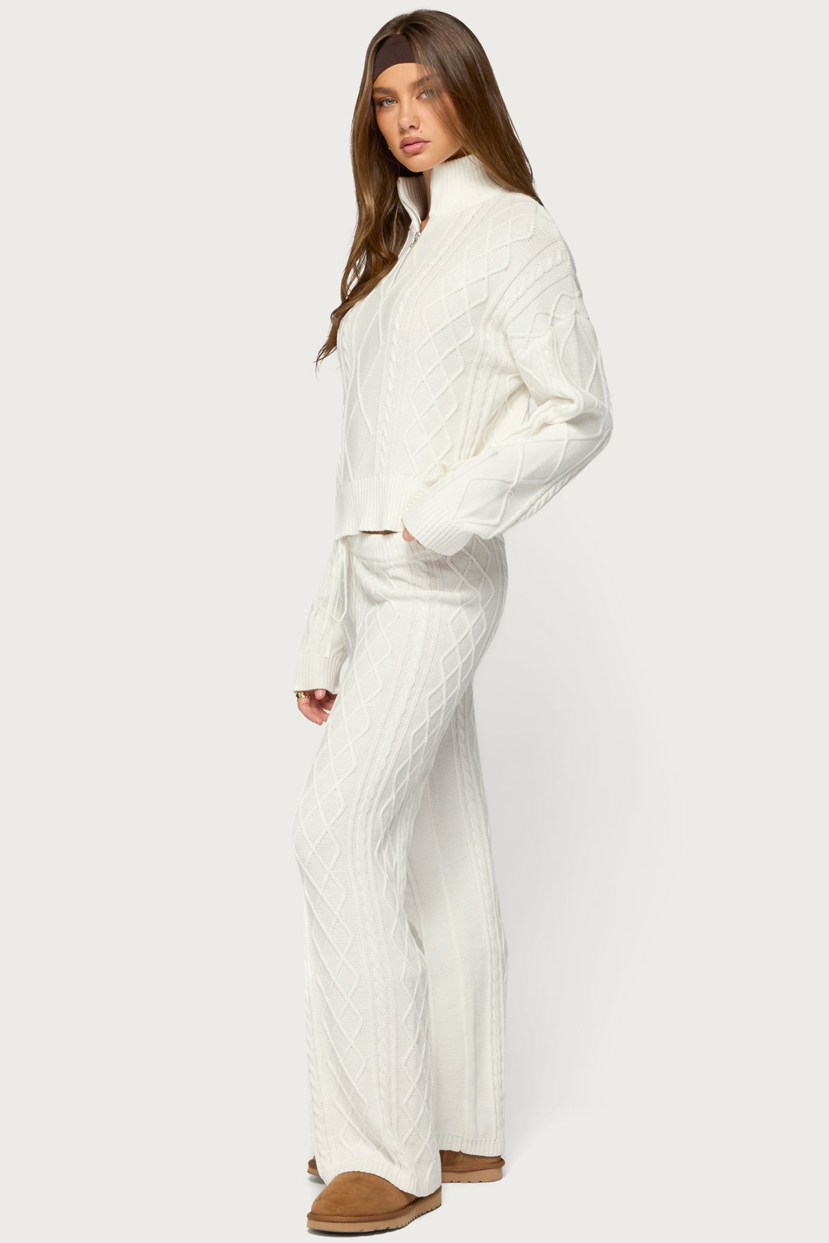 Fika Cable Knit Trousers