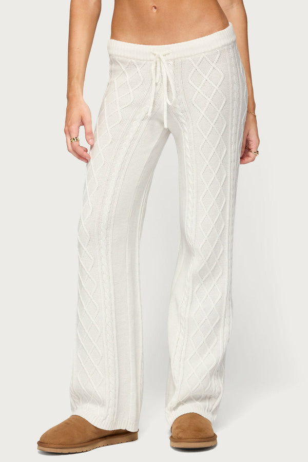 Fika Cable Knit Trousers