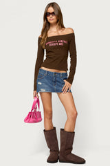 Miss Perfect Off Shoulder Top