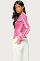 Michela Lacey Striped Top