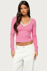 Michela Lacey Striped Top