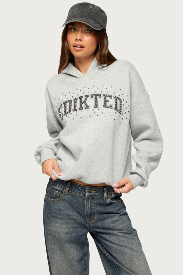 Edikted Obsession Studded Hoodie view 1