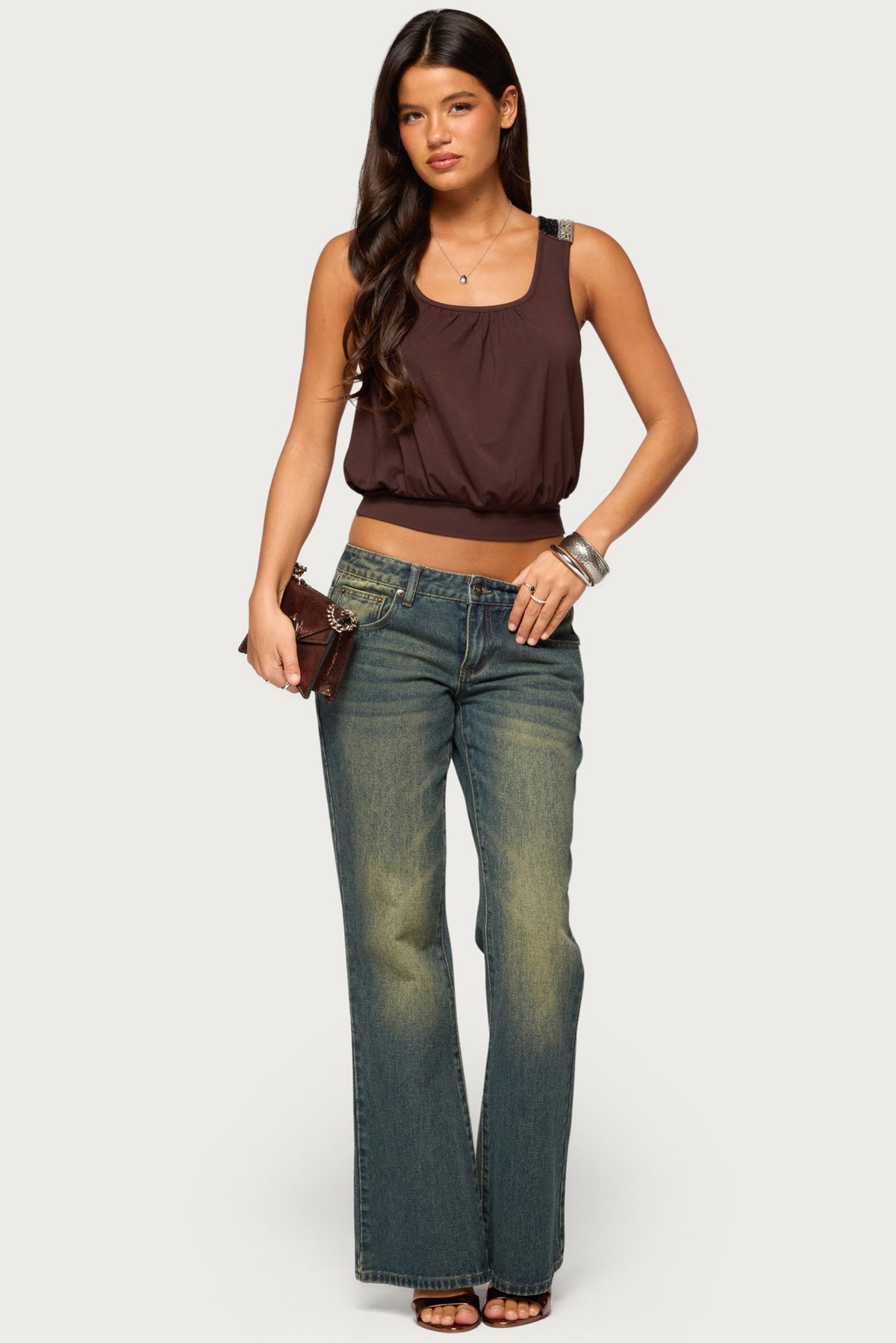 Marti Beaded Racerback Top