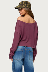 Peala Off Shoulder Long Sleeve Top