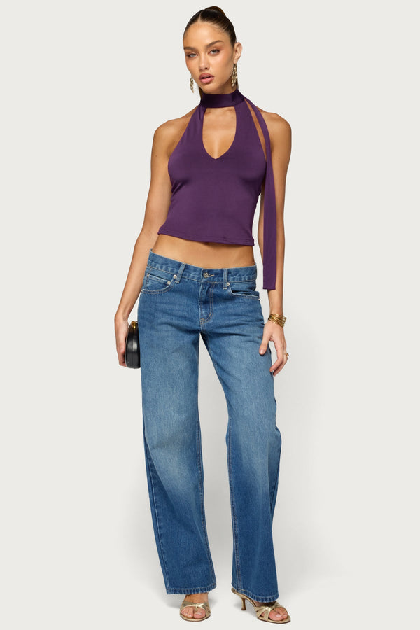 Tatyana Cut Out Halter Top view 2