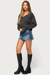 Sandi V Neck Knit Sweater