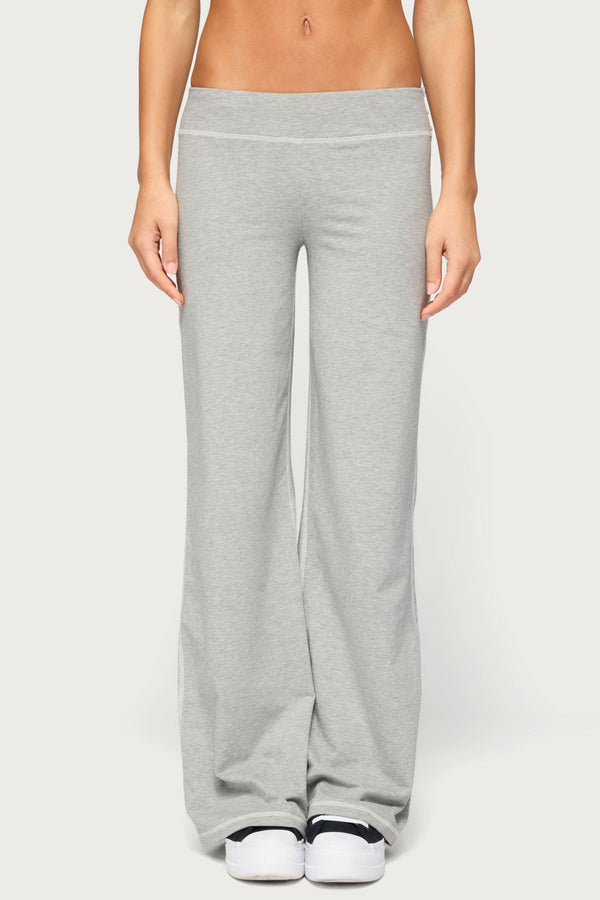 Kathrin Contrast Stitched Flared Trousers view 2