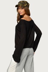 Beebs Off Shoulder Bell Sleeve Top