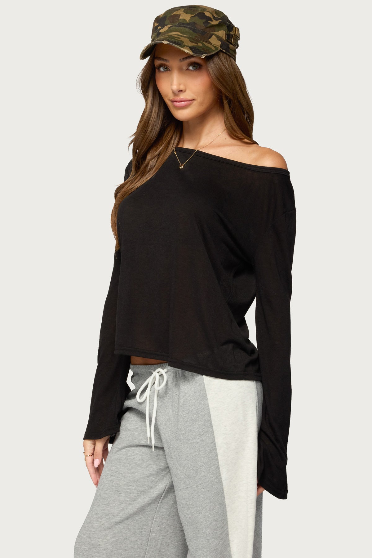 Beebs Off Shoulder Bell Sleeve Top