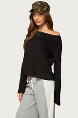 Beebs Off Shoulder Bell Sleeve Top
