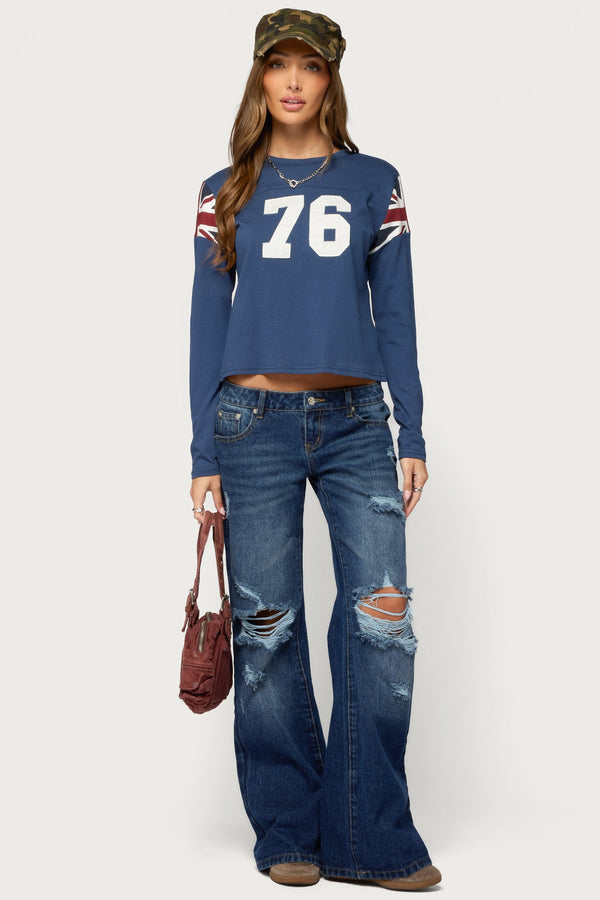 76 UK Long Sleeve T Shirt view 2