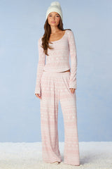 Edikted Fair Isle Long Sleeve Top