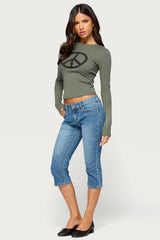 Fifer Low Rise Capri Jeans