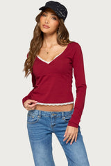 Chassie Lacey Long Sleeve Top