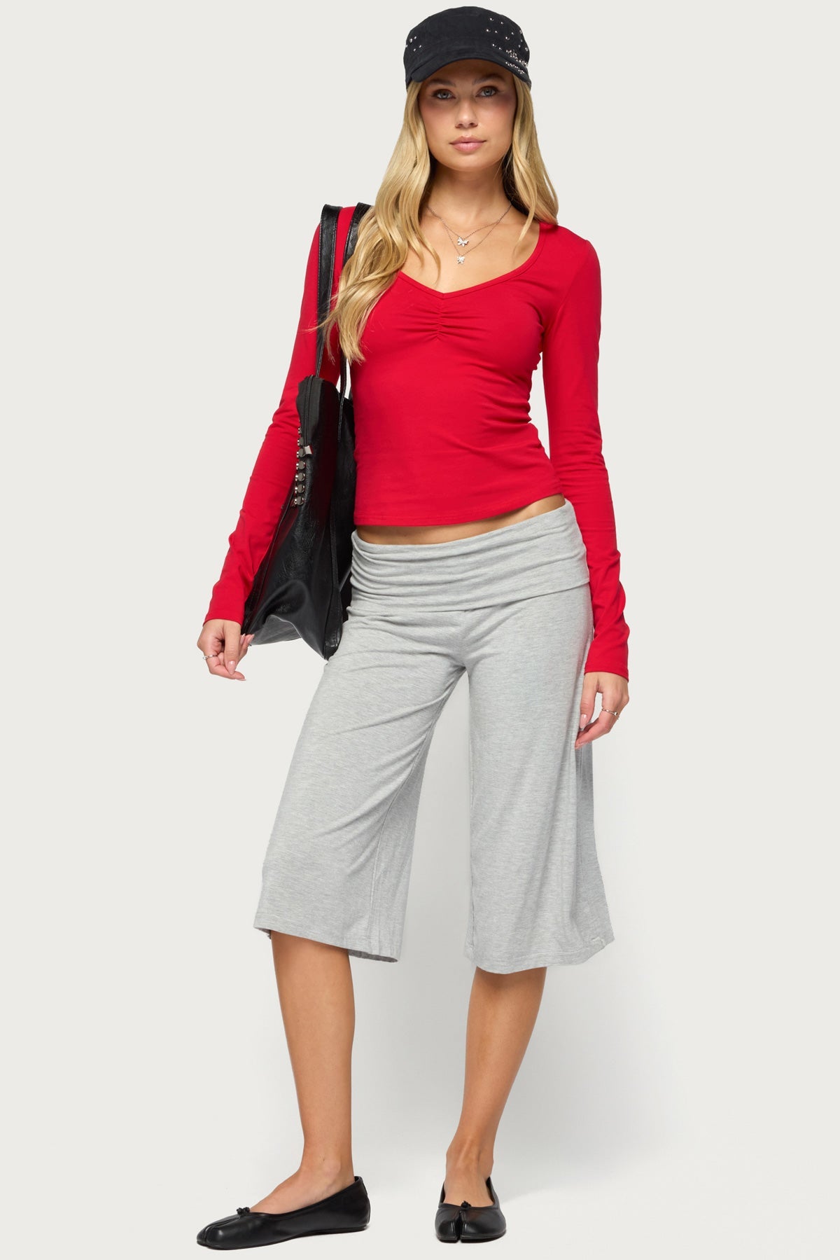 Dollys Long Sleeve V Neck Top