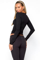 Buno Active High V Neck Top