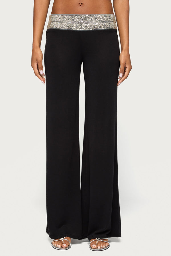 Tolly Beaded Straight Leg Trousers view 2