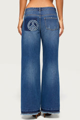 Sini Peace Low Rise Baggy Jeans