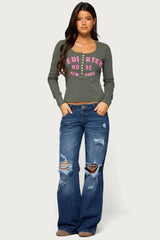 New York Edikted Henley Top