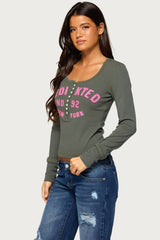 New York Edikted Henley Top