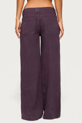 Haylee Low Rise Wide Leg Jeans