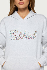 Multi Rhinestone Edikted Hoodie