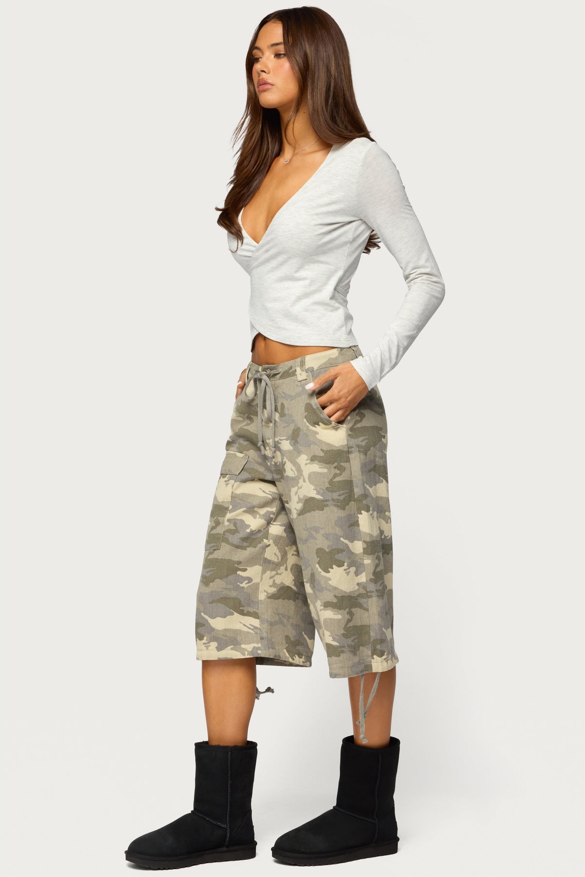 Korrie V Neck Wrap Top