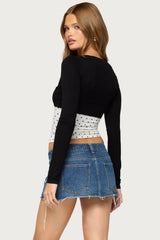 Stully Two Piece Polka Dot Top