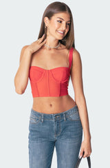 Teagen Mesh Corset Top