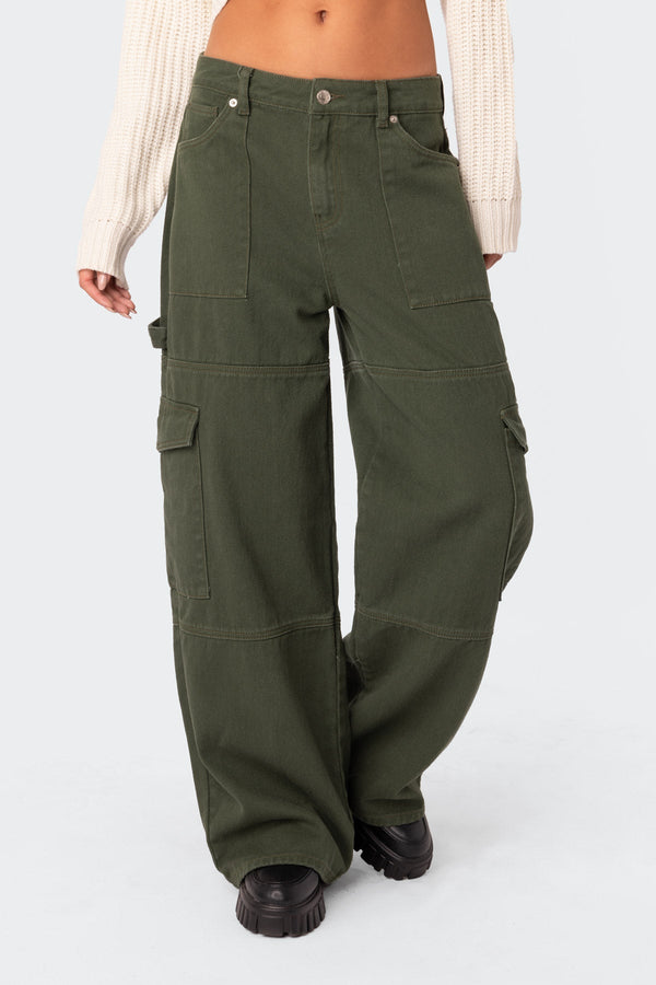 Ember Denim Cargo Trousers