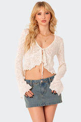 Luka Tie Front Knit Top