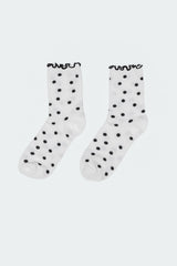 Polka Dot Frill Socks